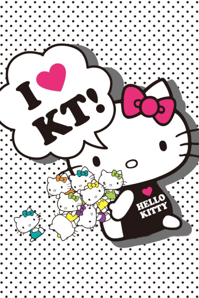 iphone壁纸 背景 hello kitty
