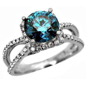 Blue diamond solitaire. Yes please.