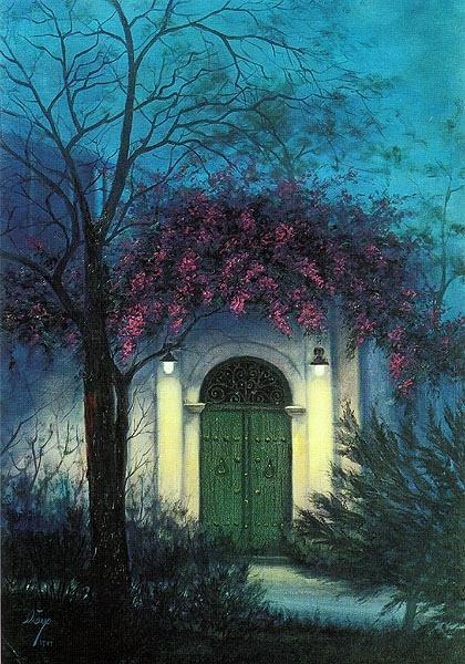 小轩窗，琥珀色，一些斑驳细说爱过的脉络。伊朗画家Alireza Sadaghdar 油画【瞭望】II