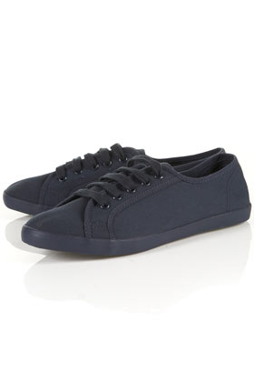 TICKET Navy Lace-up Pump