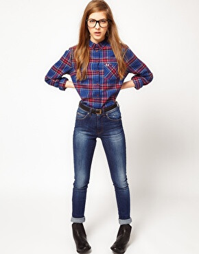 Image 4 of Fred Perry Tartan Boyfriend Shirt