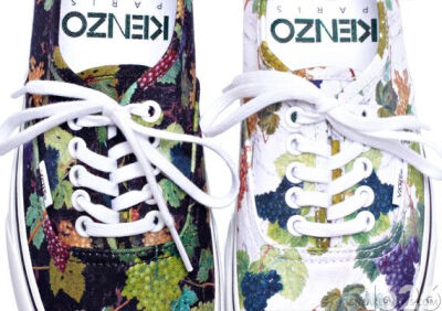 Kenzo × Vans古典葡萄印花鞋款