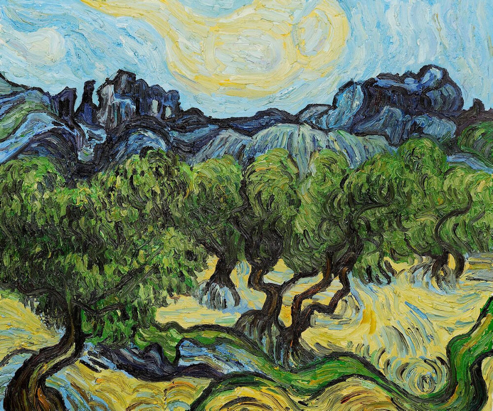 梵高作品——橄榄树（Olive Trees）