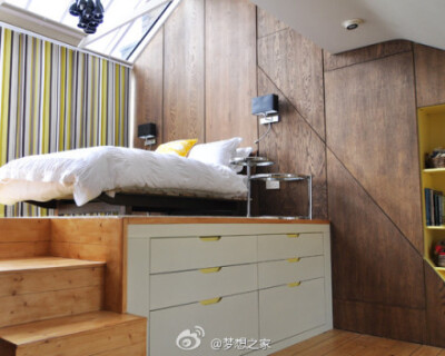 好赞的卧室，有阶梯