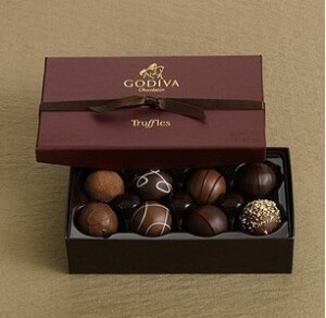  比利时Godiva 高迪瓦经典松露巧克力球礼盒 8颗