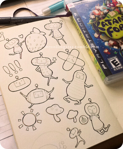 Drawing some cousins now *q* MY LOVE FOR KATAMARI IS ENDLESS ლ(இ益இლ)