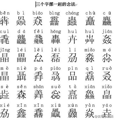 三字表