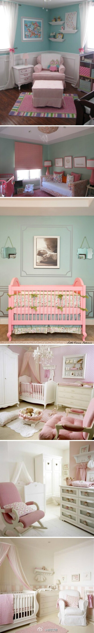粉色的婴儿房设计，是不是很有爱呀？