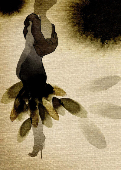 你的轮廓迷住我的双眼