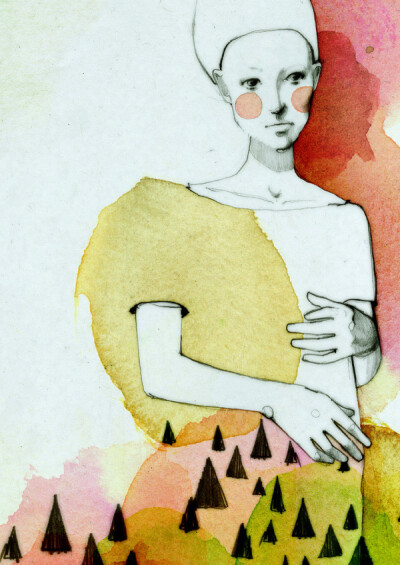 你的轮廓迷住我的双眼