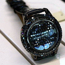 蝴蝶公主手表 采用施华洛世奇元素水晶 水钻 女表 hl8003