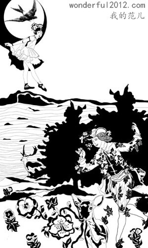 彼岸：简洁有力的黑与白，定格在凝望的刹那。艺术家：吴健雄 www.5dfanr.com