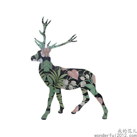 鹿：象征着美好，代表着自然的和谐和神之净土的无畏。艺术家：高远 www.5dfanr.com