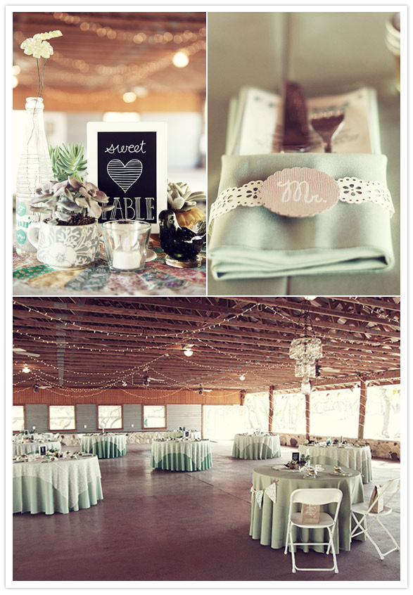 rustic reception decor