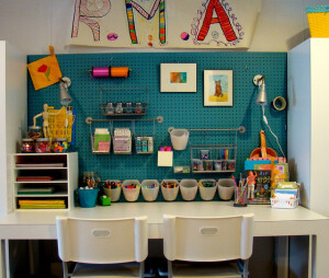 色彩缤纷，很漂亮,蓝色,书桌,儿童房