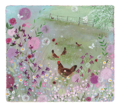 插畫家 Lucy Grossmith，看雞的家