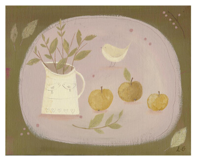 插畫家 Lucy Grossmith，金褐色