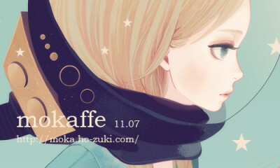 mokaffe、mokaffe 插画、mokaffe、插画、女孩