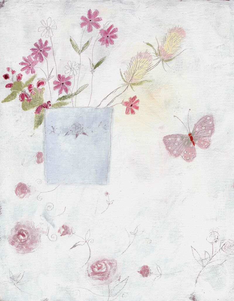 插畫家 Lucy Grossmith，野花