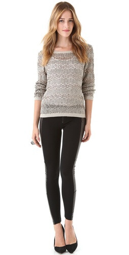 alice + olivia Brenna Beaded Sweater