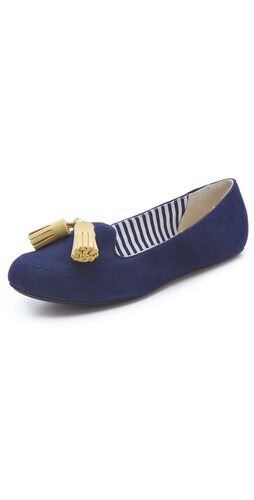 Charles Philip Suede Tassel Flats