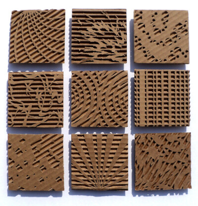 This was my favorite project. Cardboard Relief.