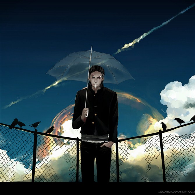 划过，少年的天空。