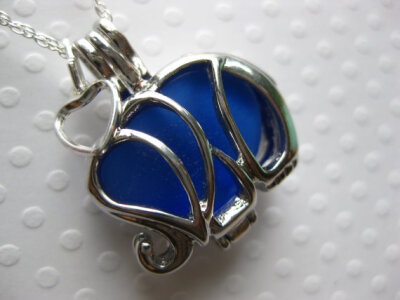 I Love Cobalt Pachyderm locket and SS chain