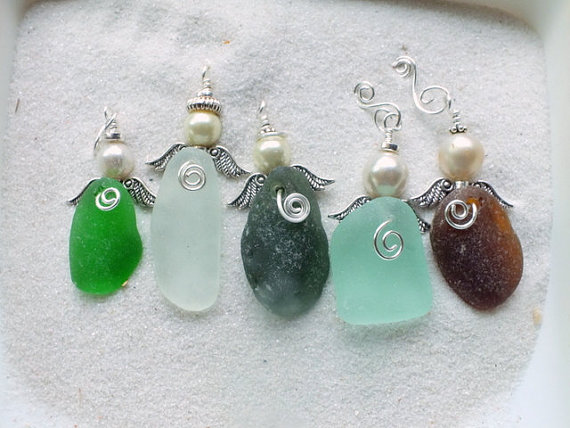 Sea Glass Beach Glass Angels PURCHASE ONE from the shores of Lake Erie