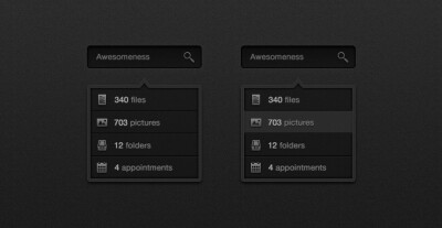 Dark Search Box & Drop Down