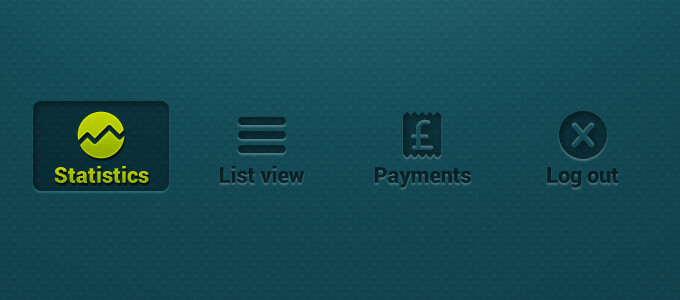 Mobile Banking Buttons