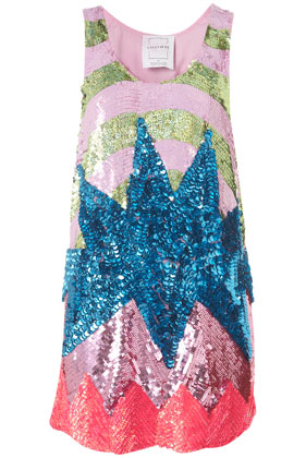 Flash Burst Sequin Dress By Louise Gray