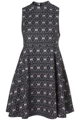 High Neck Swing Dress by Boutique