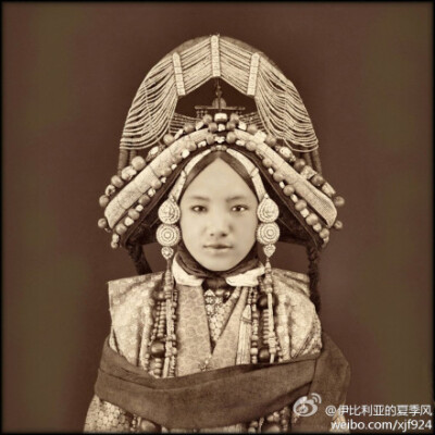 1879年的西藏藏族公主。