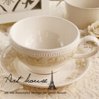出口欧美欧式浮雕复古陶瓷咖啡杯碟 马克杯 奶杯 茶杯 杯子-淘宝网