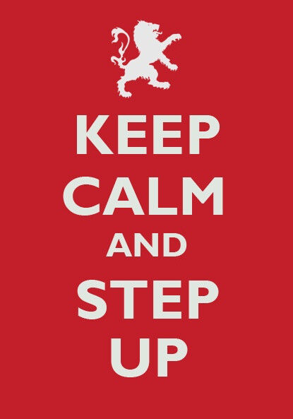 【KEEP CALM AND STEP UP】