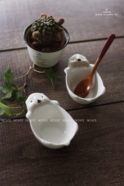 http://incafe.taobao.com/?spm=a1z10.1.0.28可爱小白熊小碗 菜碟 小菜碗 动物碗 ZAKKA 杂货 日单