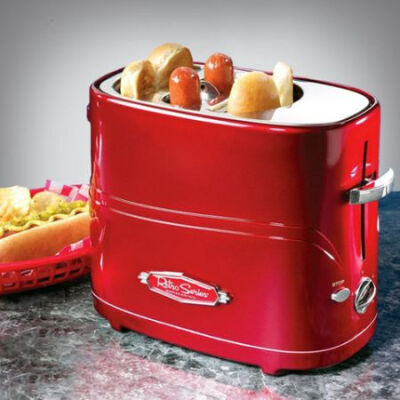  Pop-Up Hot Dog Toaster，有了它做热狗什么的轻松搞定。