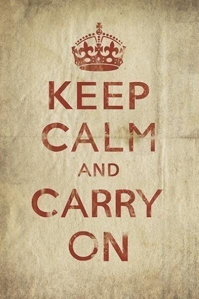 【KEEP CALM AND CARRY ON】
