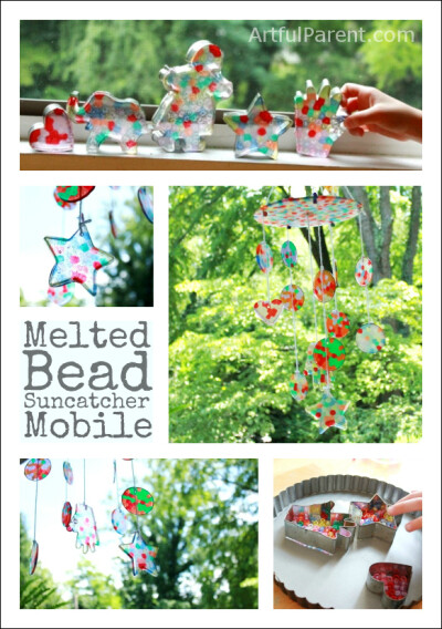 Melted Bead Suncatcher DIY Baby Mobile 宝宝床铃