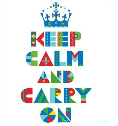 【KEEP CALM AND CARRY ON 】