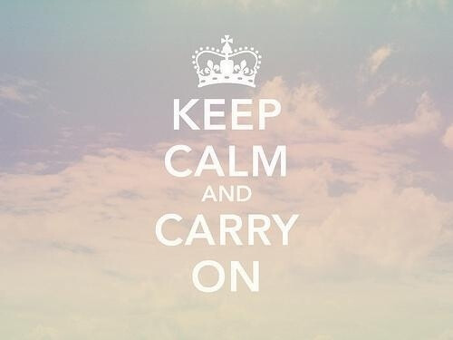 【KEEP CALM AND CARRY ON 】