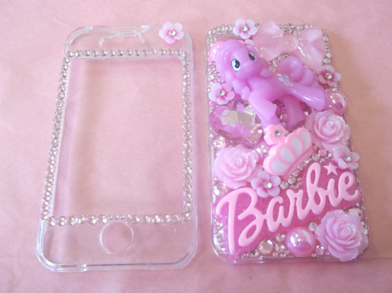 Love2Shine My Little Pony &amp; Barbie Theme I Phone / Blackberry case Any Model Available