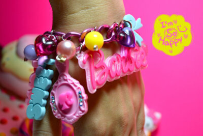 Im a Barbie Girl Chunky Charms Sweet Lolita Bracelet.