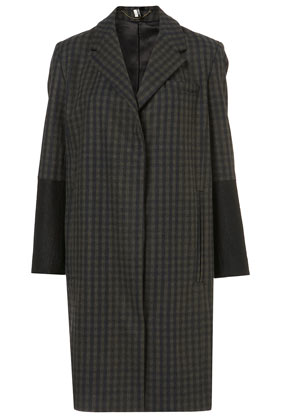 Premium Check Boyfriend Coat