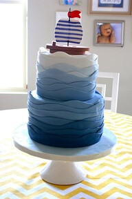 ombre ship cake 爽爽