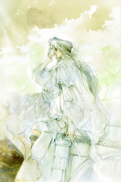 他和影子跳舞，和阳光追逐，将苍天流云都付与风后，才忆起前尘里行走雨巷的姑娘。