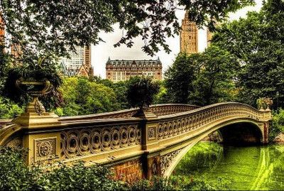 紐約 - 中央公園 Bow Bridge, Central Park, NYC