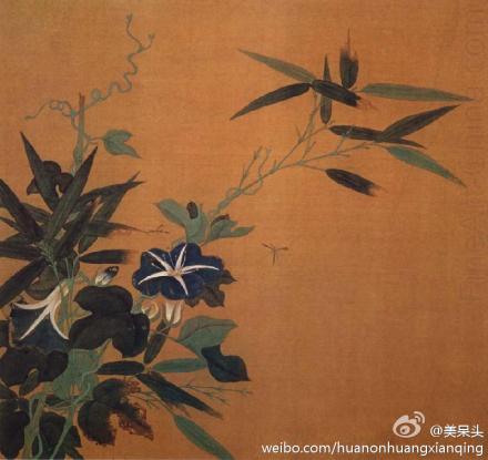 黄筌(约 903-965)五代时西蜀画院的宫廷画家，〔五代·后蜀〕字要叔，成都（今属四川）人。历仕前蜀、后蜀，官至检校户部尚书兼御史大夫；入宋，任太子左赞 善大夫。早以工画得名，擅花鸟，师刁光胤、膝昌苑，兼工人物、山水、墨竹