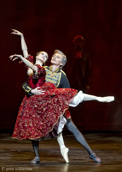 Vitali Krauchenka and Irina Dvorovenko in Onegin. Photo (c) Gene Schiavone.